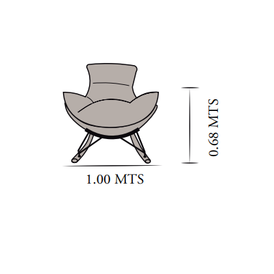 Mecedora Artemisa Gold