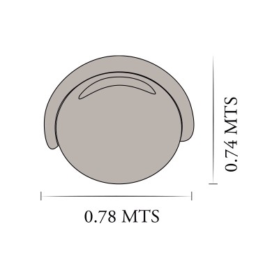 Butaca Atenea Pana Gris