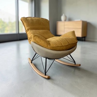Mecedora Artemisa velvet beige camel | Mayorista MoOd DECO