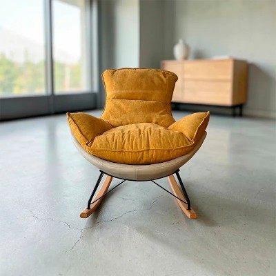 Mecedora Artemisa velvet beige camel | Mayorista MoOd DECO