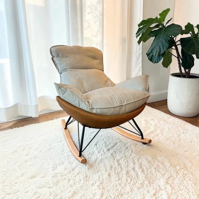 Mecedora Artemisa velvet mostaza | Mayorista MoOd DECO