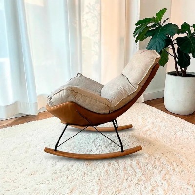 Mecedora Artemisa velvet mostaza | Mayorista MoOd DECO