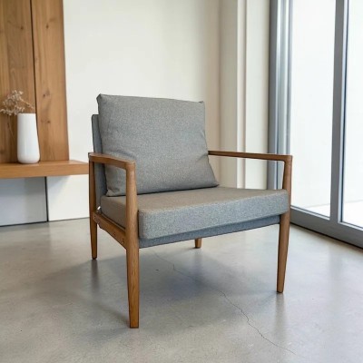 Butaca Hera metal simil madera gris | Mayorista MoOd DECO