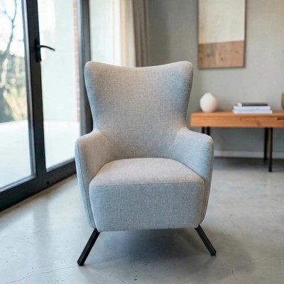 Butaca Hermes sillón lectura gris perla | Mayorista MoOd DECO