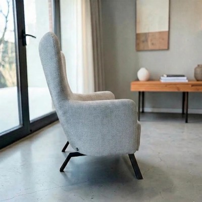 Butaca Hermes sillón lectura gris perla | Mayorista MoOd DECO