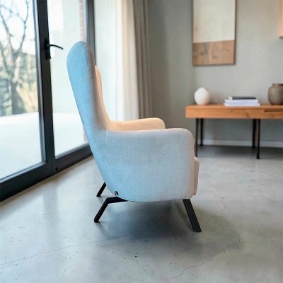 Butaca Hermes sillón lectura beige | Mayorista MoOd DECO