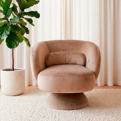 Butaca Apolo giratoria bouclé arena | Mayorista MoOd DECO
