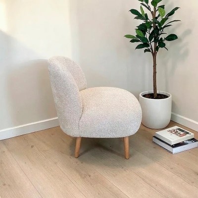 Butaca Ares blanco hueso sin apoyabrazos | Mayorista MoOd DECO