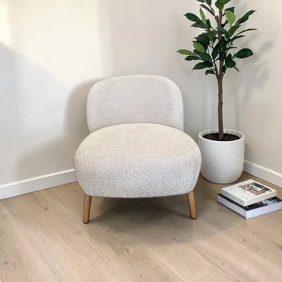 Butaca Ares blanco hueso sin apoyabrazos | Mayorista MoOd DECO