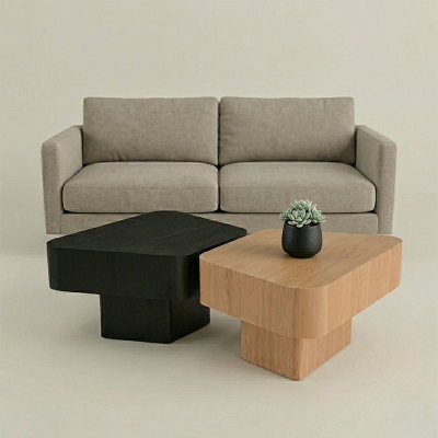 Set Matisse ratonas pedestal negro natural | Nuevo — MoOd DECO