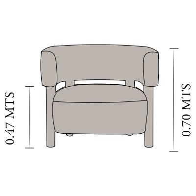 Butaca Dionisio Gris