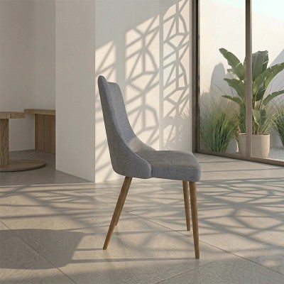 Silla Tamesis nórdica gris respaldo alto | Mayorista MoOd DECO