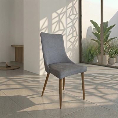Silla Tamesis nórdica gris respaldo alto | Mayorista MoOd DECO