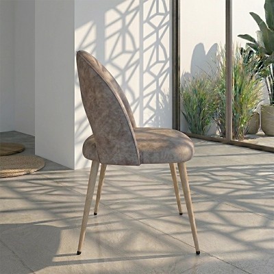 Silla Indo nórdica arena simil madera | Mayorista MoOd DECO