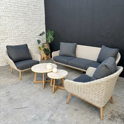 Set París living outdoor aluminio tala premium | MoOd DECO