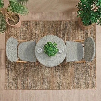Set Bistró Venecia rattan gris balcón | Mayorista MoOd DECO