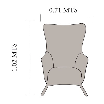 Butaca Hermes Beige Claro